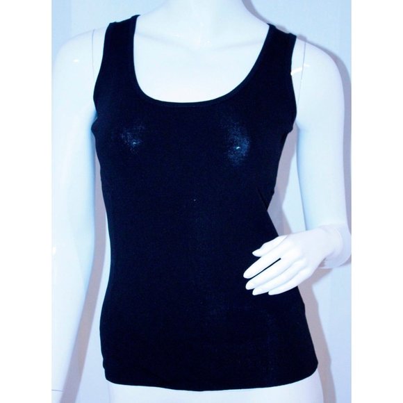 CARMEN by Carmen Marc Valvo BLACK Tank TOP ( XS ) - Picture 1 of 2